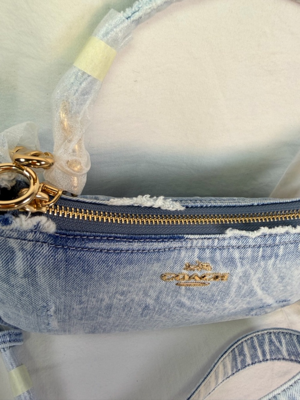 Coach Denim Teri Shoulder/ Crossbody Bag CDY78 - Picture 5 of 12